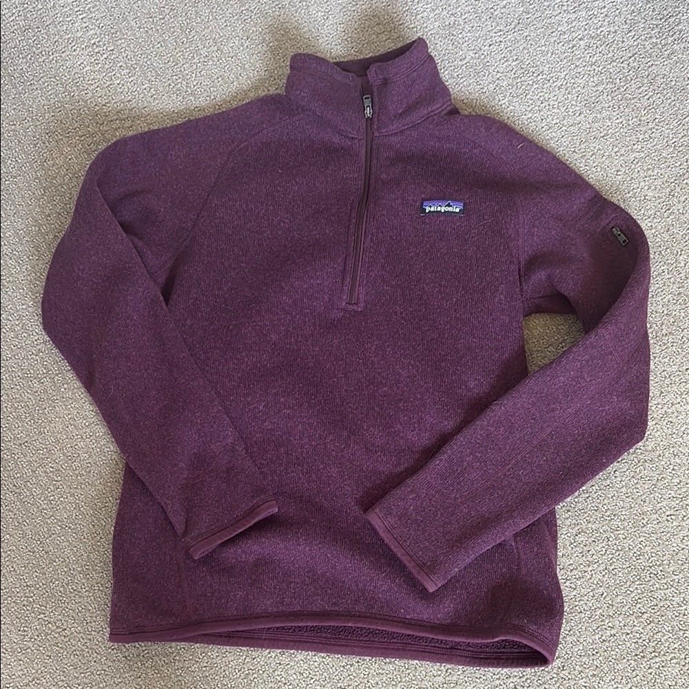 Patagonia Women's Plum Half-Zip Turtleneck Sweater
